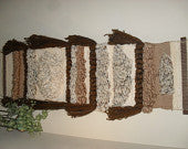 VIintage Unique, Handmade FIBER ART Wall Hanging - Very Cool, Eames