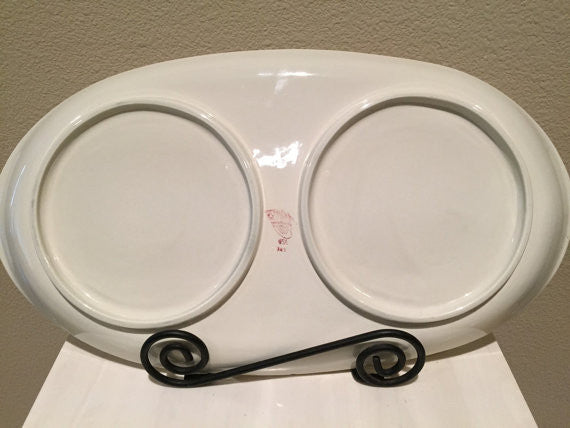 Vintage Redwing Pottery "Smart Set" large serving platter, Pottery Dinnerware Tableware