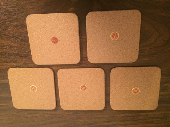 Set of Five Fruit Motif Coasters made by Pimpernel