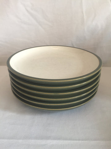 Plateau Green by Dansk 8-1/4" Salad Plate Green Cream Center - set of 6