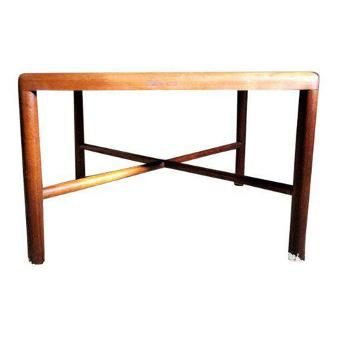 Danish Modern Teak Coffee Table with X base