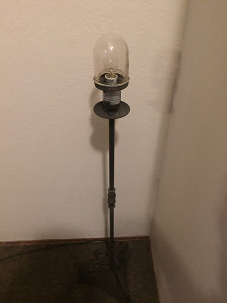 Funky Arts and Crafts Steampunk Industrial Metal Floor Lamp