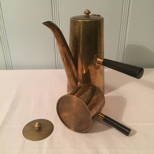 Mid Century Brass Turkish Urn Set