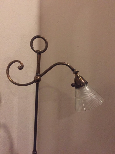 Antique Art Deco Solid Brass Floor Lamp