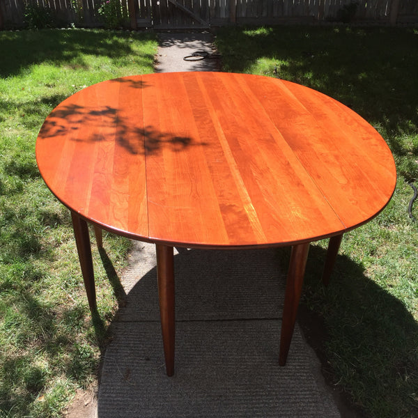 Mid-Century Willett Transitional Cherry Gateleg Dining Table