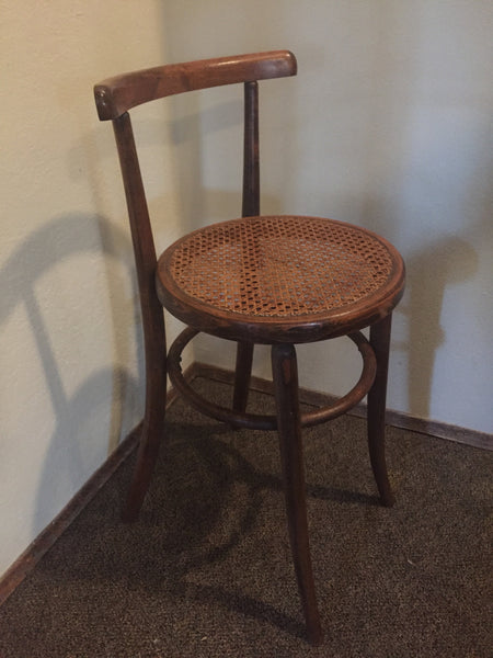 Vintage Cane Thonet style Bentwood Chair