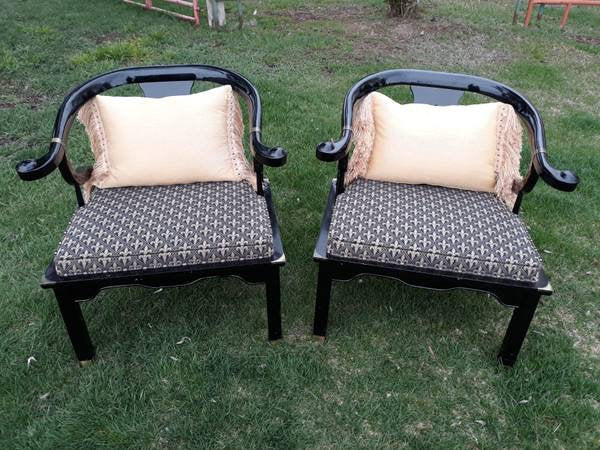 Vintage Pair of Century Furniture Chin Hua Ming Chairs