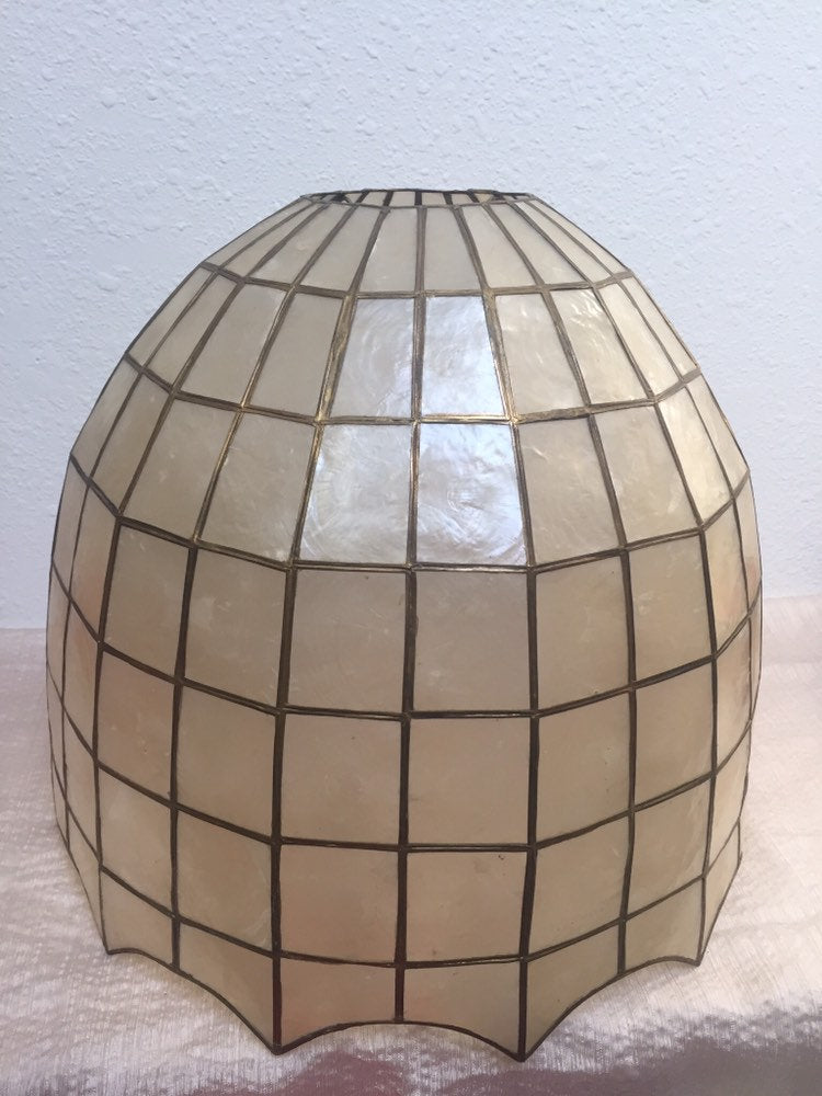 Vintage Capiz Shell Accent Lamp Shade ( 2 available)