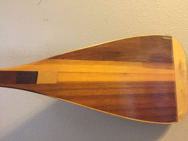 Vintage Exotic Wood Standup Paddle for wall decor