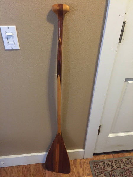 Vintage Exotic Wood Standup Paddle for wall decor