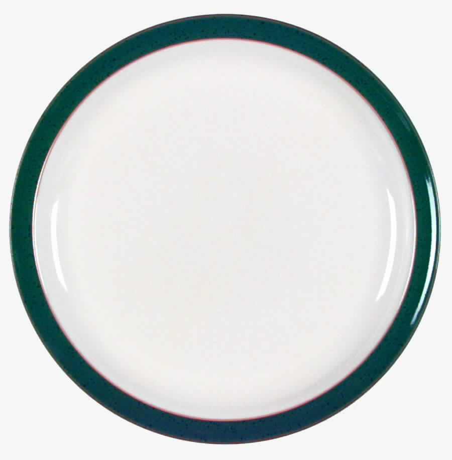 Set of 8 Denby Harlequin Lite dinner Plate Green White England