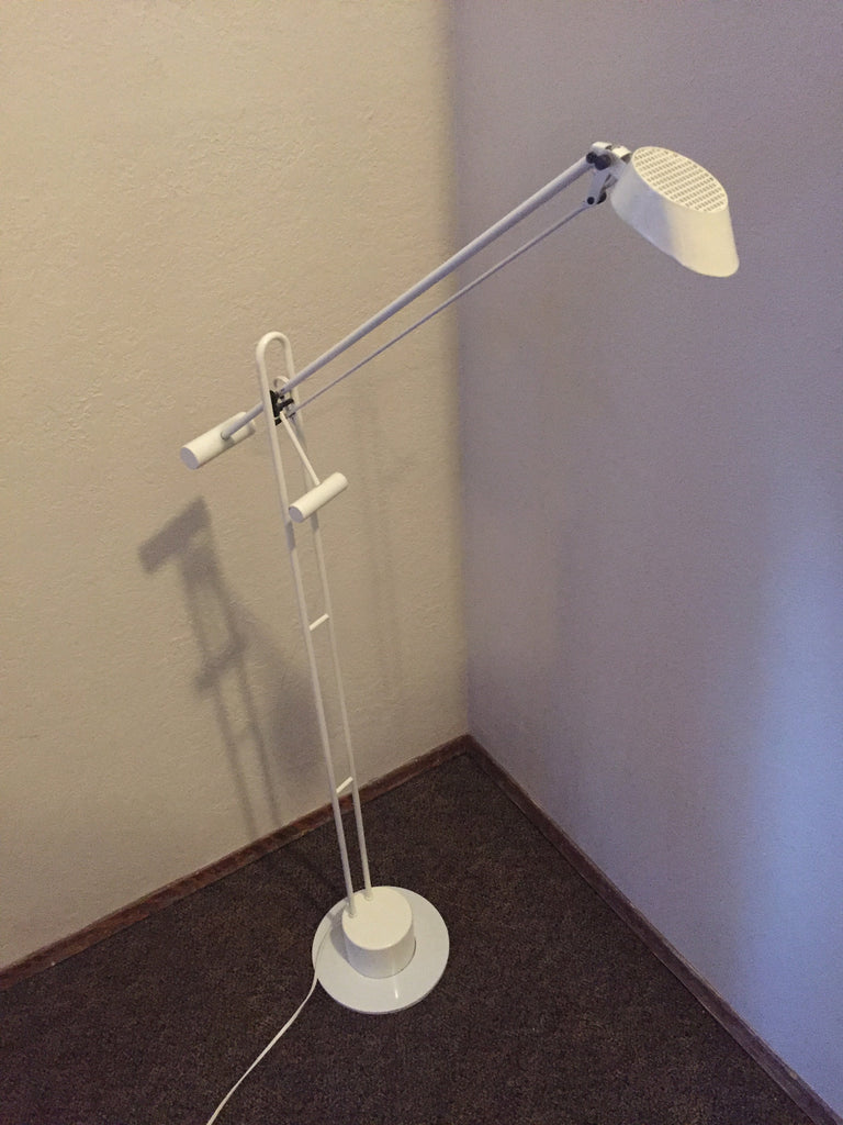 Mid century 1970s Vintage Counter Balance Floor Lamp by Robert Sonneman Reading Lamp