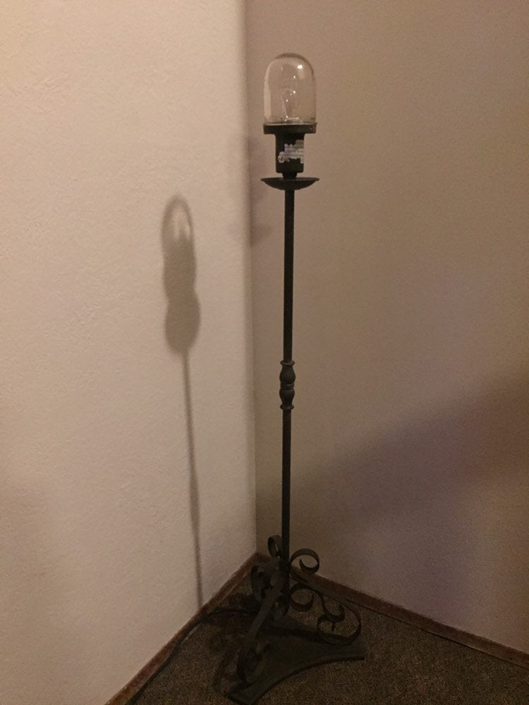 Funky Arts and Crafts Steampunk Industrial Metal Floor Lamp