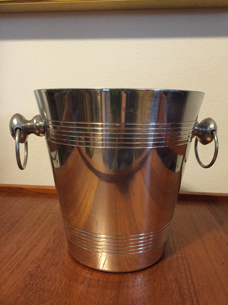 Vintage Aluminum Champagne Wine Bucket Ice Bucket Wine Chiller