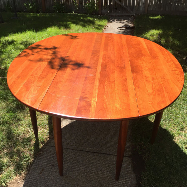 Mid-Century Willett Transitional Cherry Gateleg Dining Table