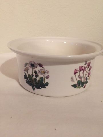 Portmeirion The Botanic Garden Small souffle dish- Daisy- 5" diameter/ 3" high