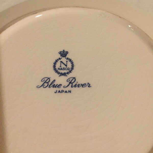 Vintage Nasco " Blue River" Bread and Butter Plate - made in Japan