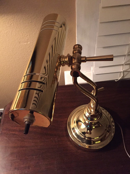Vintage Brass table lamp Piano desk Lamp