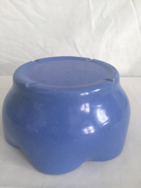 Vintage Pottery Periwinkle Blue Flower Pot