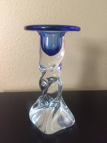 Art Glass handblown glass candle holder