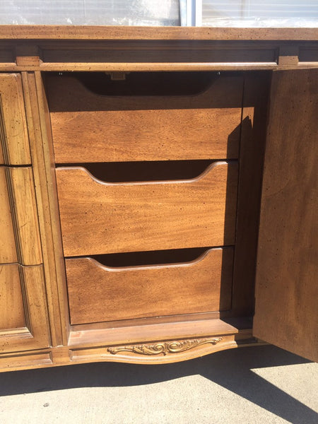 Vintage American of Martinsville Provincial Style Chest of Drawers Dresser Credenza
