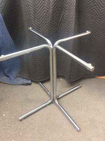 Mid-Century Modern Chrome Dining Table Base