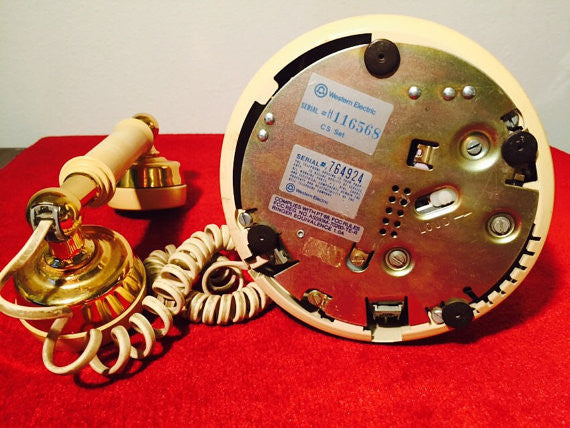 Vintage Hollywood Regency Rotary Dial telephone