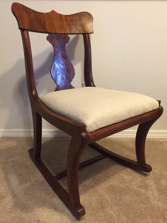 Early twentieth century wood rocking chair