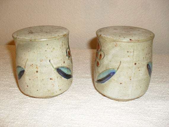 Vintage Mid Century Modern Otagiri Modernist Pottery Salt and Pepper Shakers Japan