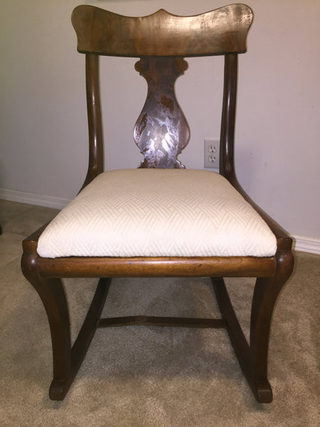 Early twentieth century wood rocking chair