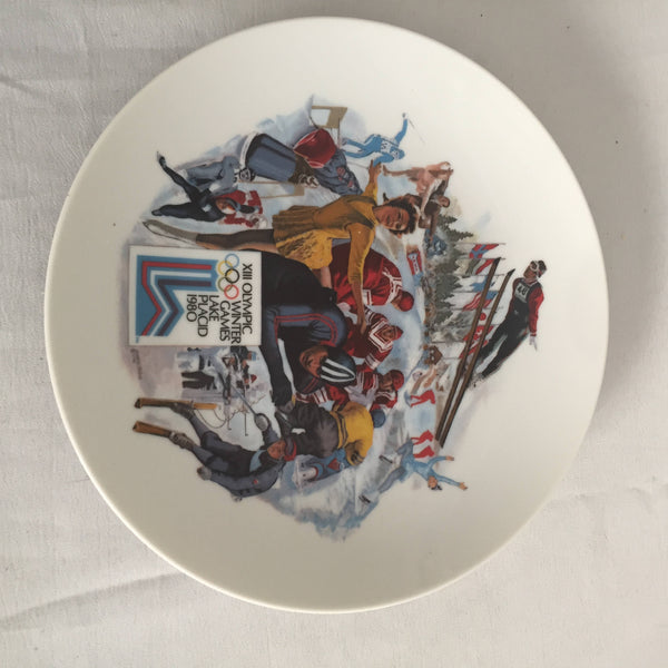 1980 Viletta Official Lake Placid XIII Winter Olympic Games Collector's Plate MINT