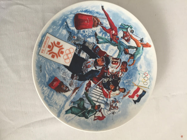 1984 Viletta Official Sarajevo XVII Winter Olympic Games Collector's Plate