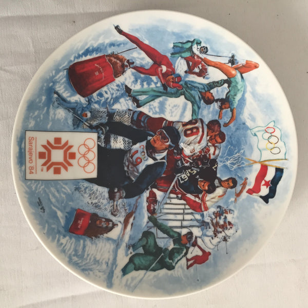 1984 Viletta Official Sarajevo XVII Winter Olympic Games Collector's Plate