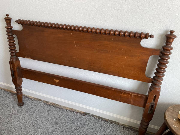 Antique Full Size Spool Bed American Victorian Era