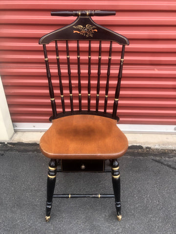 Vintage Hitchcock Style Dressing Chair with drawer