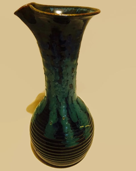 Vintage studio pottery vase / carafe / pitcher /  Decanter/ water jug