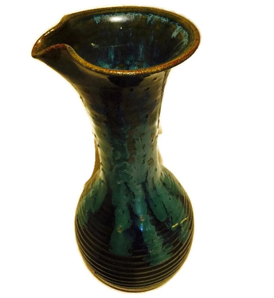 Vintage studio pottery vase / carafe / pitcher /  Decanter/ water jug